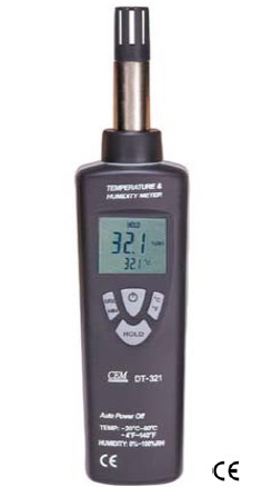 Thermometer & Humidity Probe Meter "CEM" Model DT-321
